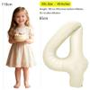 Sanu Belle White Number 4 Balloon view 2