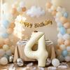 Sanu Belle White Number 4 Balloon view 4