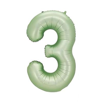 Sanu Belle Olive Green Number 3 Balloon