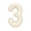 Sanu Belle White Number 3 Balloon view 1