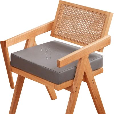 uyeoco Outdoor Chair Cushion, 35x35/40x40/45x45/50x50 cm, Thick Waterproof Non-Slip Seat Cushion for Dining, Kitchen, Garden, Indoor/Outdoor Use, Floor or Office Chair, P2, 35x35x10 cm