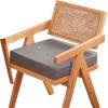 uyeoco Outdoor Chair Cushion, 35x35/40x40/45x45/50x50 cm, Thick Waterproof Non-Slip Seat Cushion for Dining, Kitchen, Garden, Indoor/Outdoor Use, Floor or Office Chair, P2, 35x35x10 cm view 1