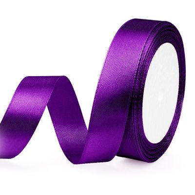 Purple Satin Ribbon 20mm, 23m