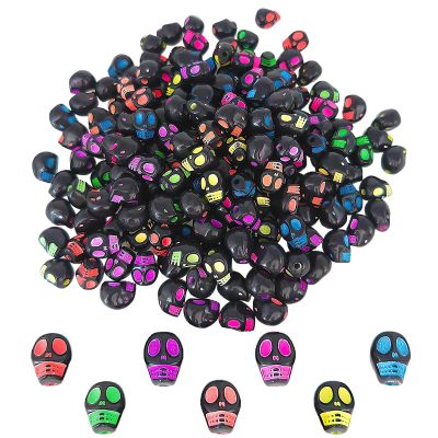 200 Halloween Skull Beads