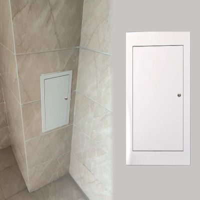 Tile-Concealed Inspection Hatch with Lock, Customizable Sizes