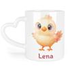 Kiddle-Design Personalized Children's Cup with Name and Heart Handle view 1