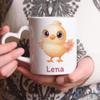 Kiddle-Design Personalized Children's Cup with Name and Heart Handle view 3