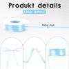 3mm Satin Ribbon Light Blue 50m view 2