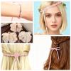 50m Pink Satin Ribbon 3mm view 4