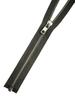 Metal Separating Zipper, 8 mm, Silver-Gloss, Dark Olive/Khaki, 49 cm view 1