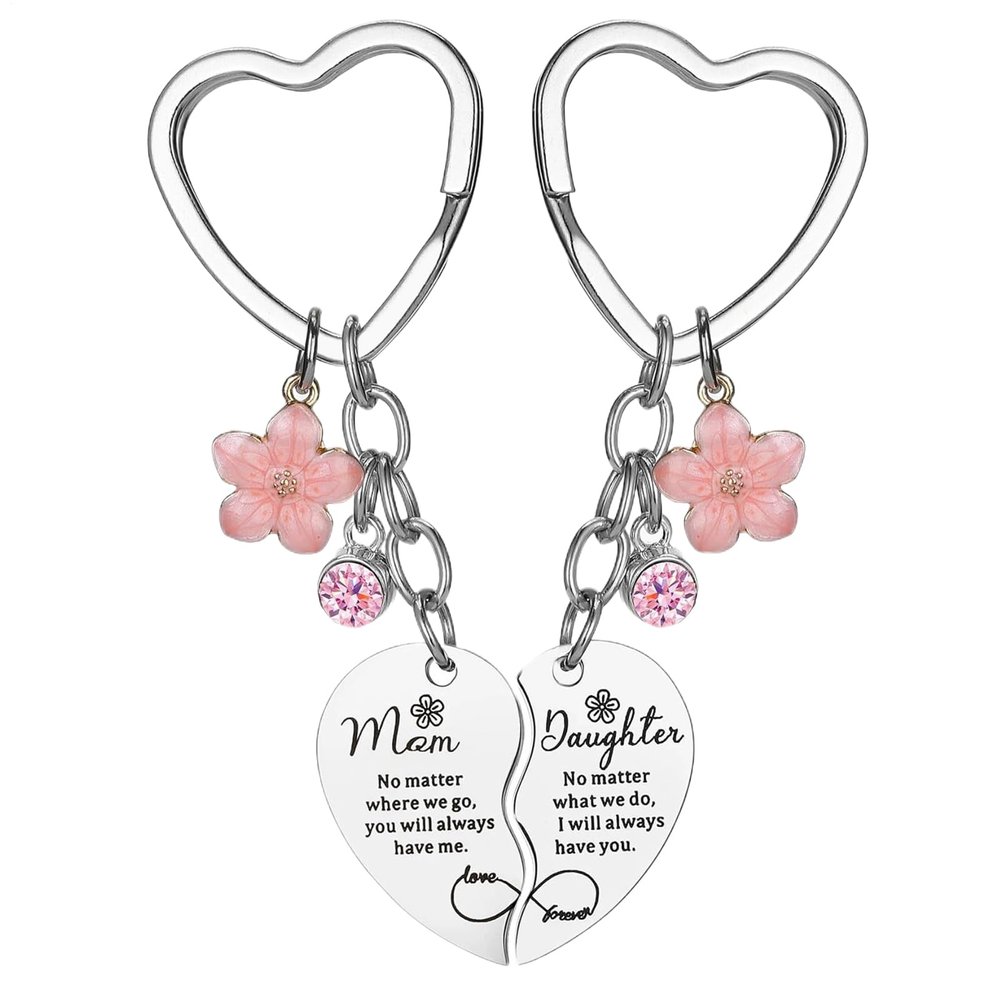 Hitburu Heart Keychain Set - Thoughtful Gift for Family