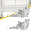 Huxibai Tilt Rod for Blinds, 2-Piece Hex Gear for Curtain Tilt view 3
