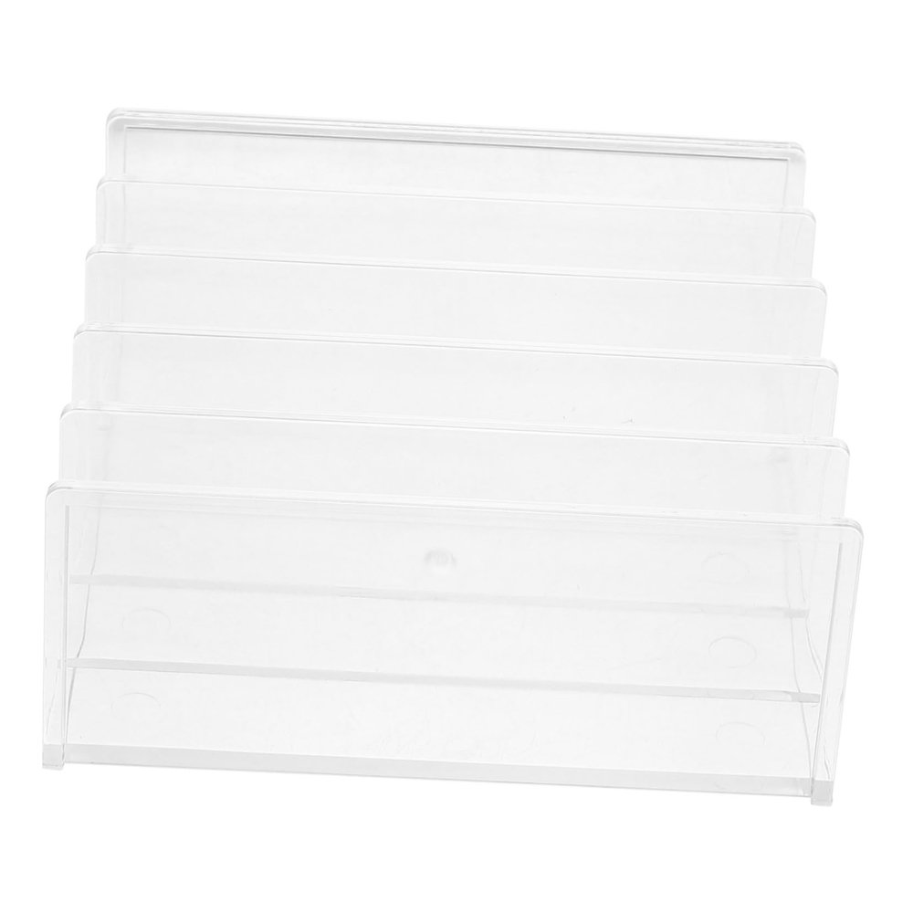 SHINEOFI Desktop Bookends, Transparent Acrylic Book Holder and Organizer