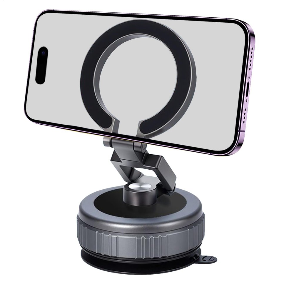 Vacuum Phone Holder, Portable Mobile Stand for Live Streaming