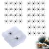 NOPKESV 200g Stretchable Spider Webs & 40 Artificial Spiders Halloween Decor Set view 1