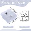 NOPKESV 200g Stretchable Spider Webs & 40 Artificial Spiders Halloween Decor Set view 2