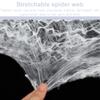 NOPKESV 200g Stretchable Spider Webs & 40 Artificial Spiders Halloween Decor Set view 3
