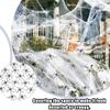 NOPKESV 200g Stretchable Spider Webs & 40 Artificial Spiders Halloween Decor Set view 4