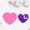 Handcrafted Shiny Heart and Horseshoe Keychain Silicone Mold view 2