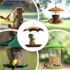Squirrel with Umbrella Metal Bird Feeder view 4