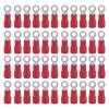 Red Insulated Ring Terminals, 1.25–3 mm Wire, 1000-Pack view 1
