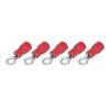 Red Insulated Ring Terminals, 1.25–3 mm Wire, 1000-Pack view 2
