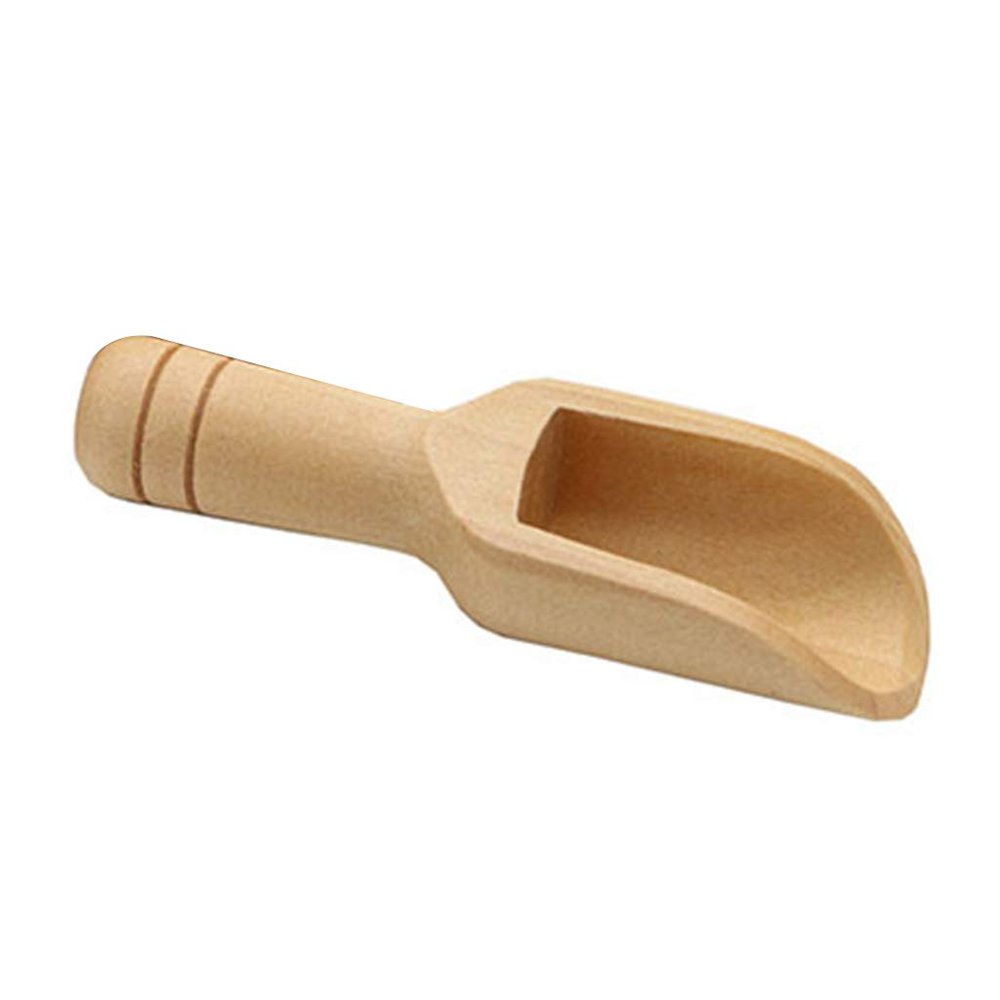 Small Salt Scoop with Wooden Handle