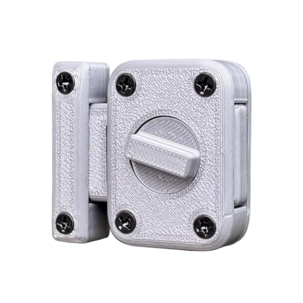 Heavy-Duty Night Door Latch, 1.77 x 1.38 x 0.5 in