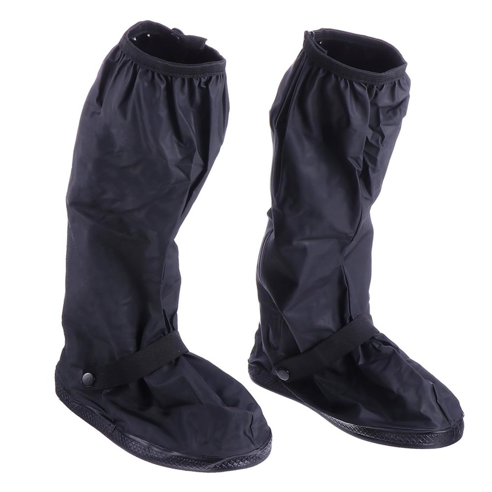 UPKOCH Black PVC Cycling Shoe Covers, 1 Pair, for Outdoor Use
