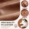 HJZPWB 5 cm Thick PU Leather Bench Cushion, Dark Brown, 90 x 50 x 5 cm view 3