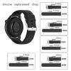 HFBZVAFC Silicone Watch Band, 16/18/20/22/24 mm, Soft Rubber Replacement Strap for Smartwatches, White, 22 mm view 2