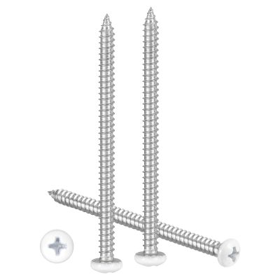 METALLIXITY Phillips Pan Head Self-Tapping Screws (#8 x 2-1/2 in), 15-Pack, 304 Stainless Steel