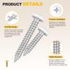 METALLIXITY Phillips Pan Head Self-Tapping Screws (#8 x 2-1/2 in), 15-Pack, 304 Stainless Steel view 4