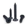 Manoud M1.7 M2 M2.5 M3 M3.5 M4 M5 M6 GB846 Black 304 A2-70 Stainless Steel Phillips Countersunk Self-Tapping Wood Screws (40 mm, 100 pcs, M2) view 1