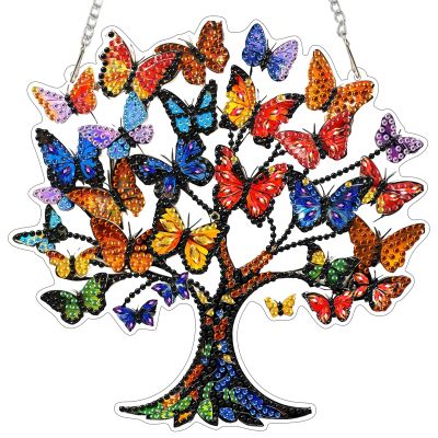 MEIYUDA 5D Diamond Painting Kit - Tree of Life & Butterfly