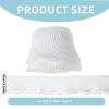 Letsinstyle 4 Yards 3.5 Inch Double Layer Pearl Pleated Organza Lace Trim view 2