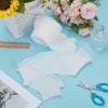 Letsinstyle 4 Yards 3.5 Inch Double Layer Pearl Pleated Organza Lace Trim view 4