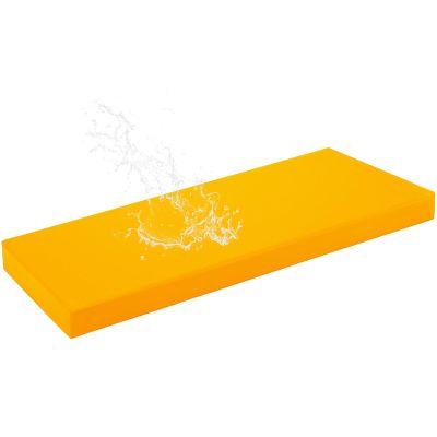 HJZPWB 5 cm PU Leather Bench Cushion, Yellow, 110 × 30 × 5 cm