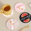 12-Piece Round Wooden Coaster Set view 4