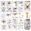 arricraft 10 Pack UV Transfer Paper for Mug Printing with Dragonfly Design view 1
