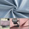 Luxury Velvet Fabric, 50 x 148 cm, Upholstery Fabric, Solid Pink view 3