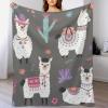 Qjjinxior Flannel Blanket, Alpaca Throw for Couch, Sofa, Bed, Office, Soft and Comfortable, No Pilling view 3