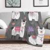 Qjjinxior Flannel Blanket, Alpaca Throw for Couch, Sofa, Bed, Office, Soft and Comfortable, No Pilling view 4