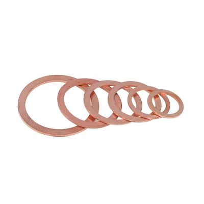 LLBOGRGGN 10-Piece Pack 3 × 8 × 2 mm Copper Washer Solid Sump Seal