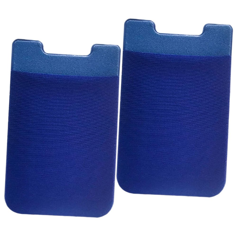 PENIKOKO Self-Adhesive Phone Card Holder, 2 Pieces, Blue, Non-Slip