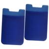 PENIKOKO Self-Adhesive Phone Card Holder, 2 Pieces, Blue, Non-Slip view 1