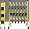 SdaryWare Telescoping Fence, Easy-to-Install Fiberglass Telescoping Barrier, Extendable Metal Barricade, Yellow/Black, 1.2 × 2 m, Yellow/Black–1.2 × 2.5 m view 4