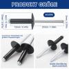 Alethron 50-Pack 4 x 12 mm Anthracite Aluminum Blind Rivets view 2
