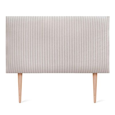 DHOME Luxury Edition Smooth Upholstered Wall-Mounted Headboard with Legs, Cream, 80 cm