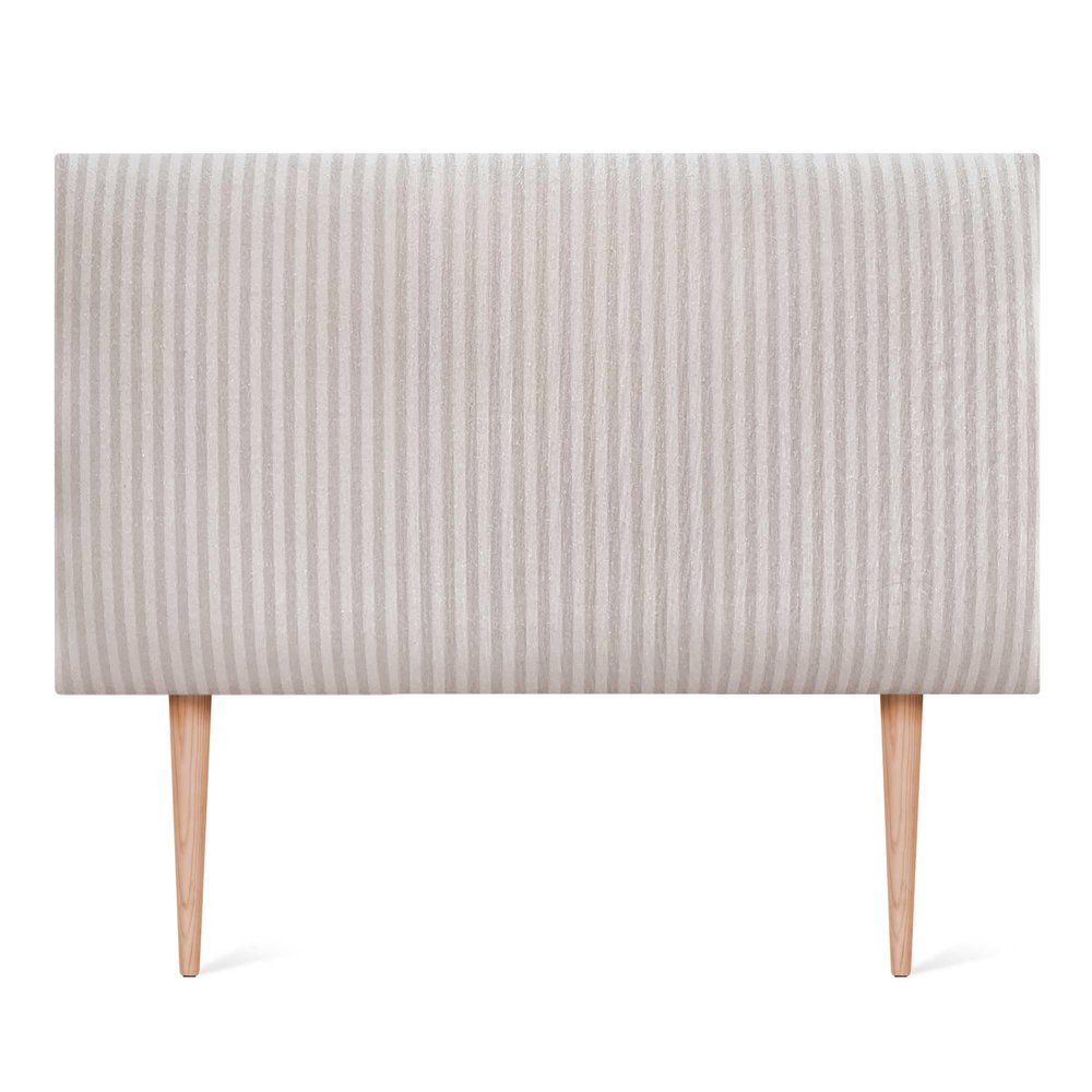 DHOME Luxury Edition Smooth Upholstered Wall-Mounted Headboard with Legs, Cream, 80 cm
